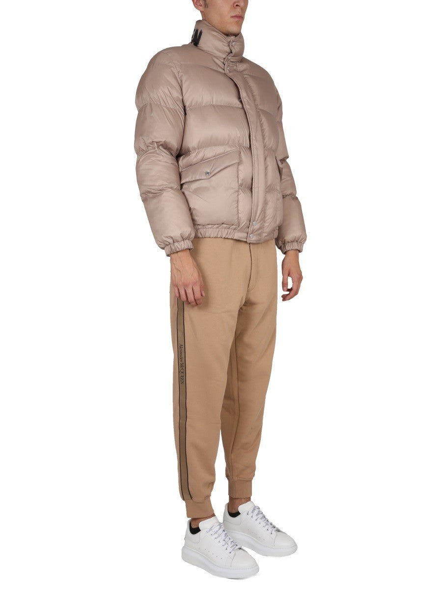 GRAFFITI LOGO PRINT DOWN JACKET