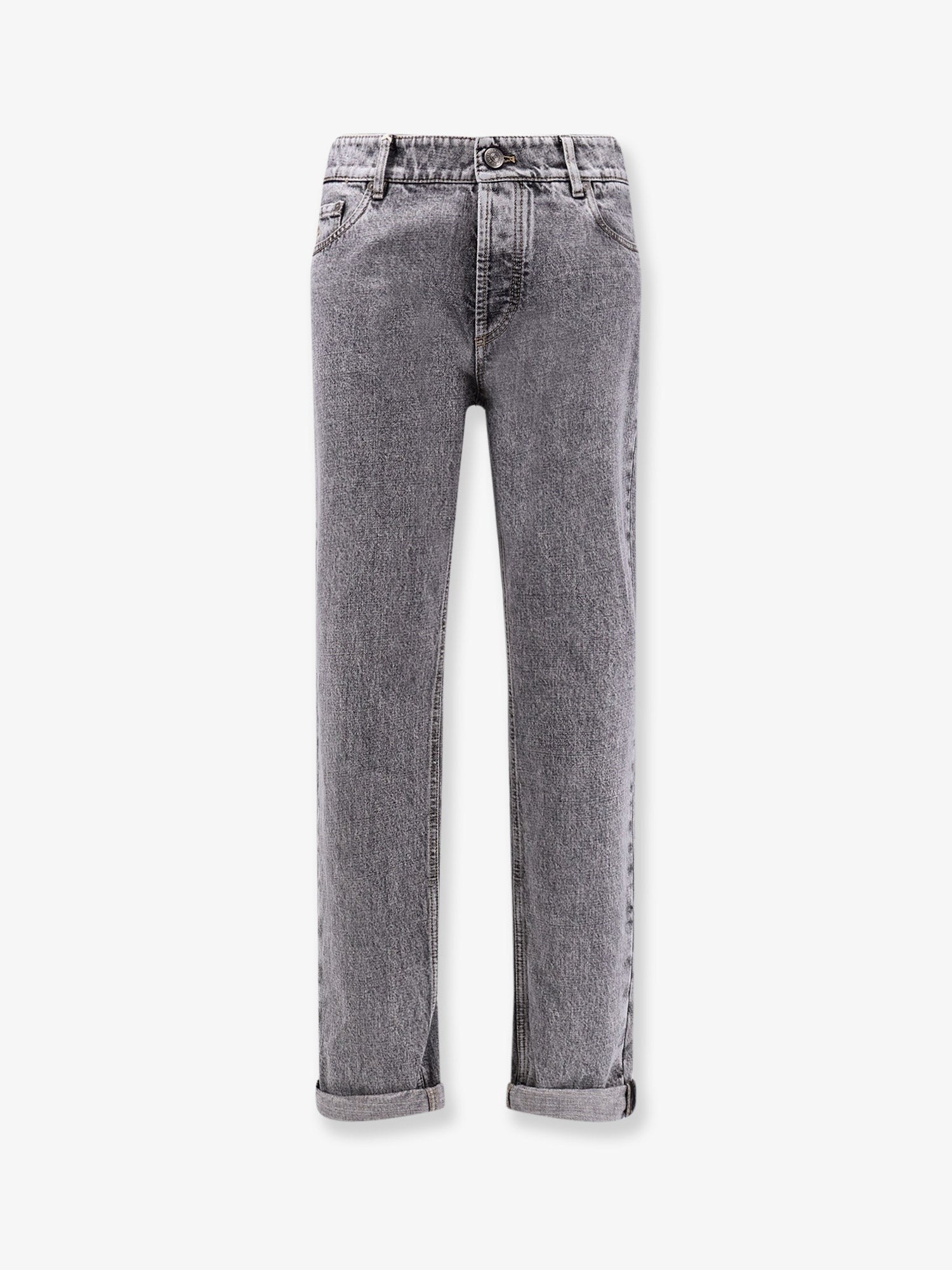 Grey denim trousers