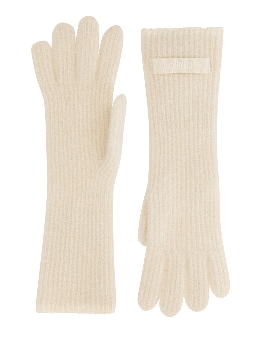 GROSGRAIN LOGO GLOVES