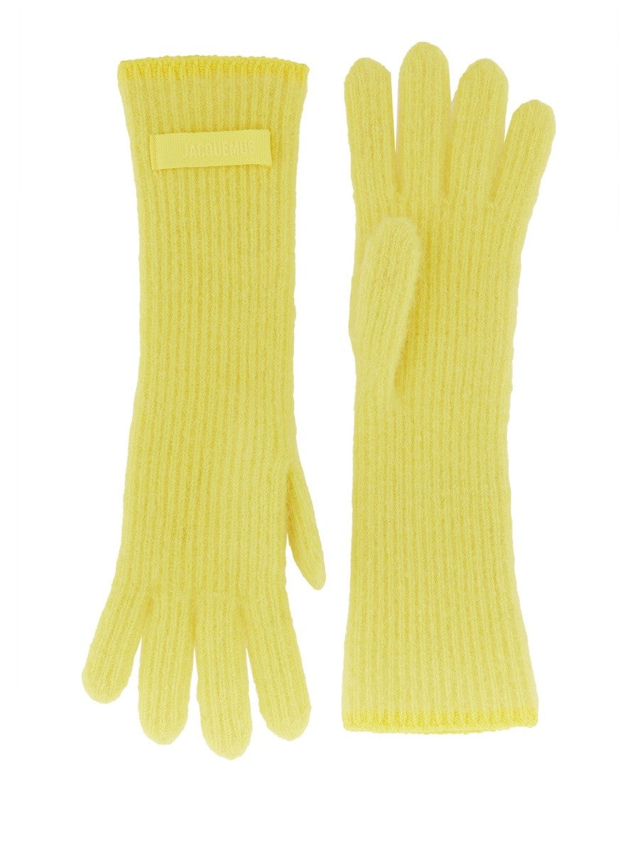 GROSGRAIN LOGO GLOVES