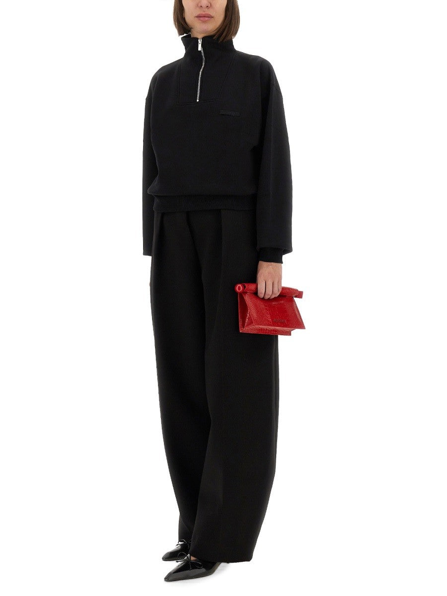 GROSGRAIN SWEATSHIRT WITH TURTLENECK