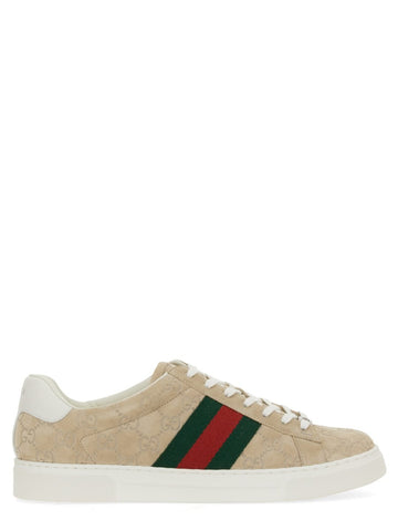 GUCCI ACE SNEAKER WITH WEB DETAIL