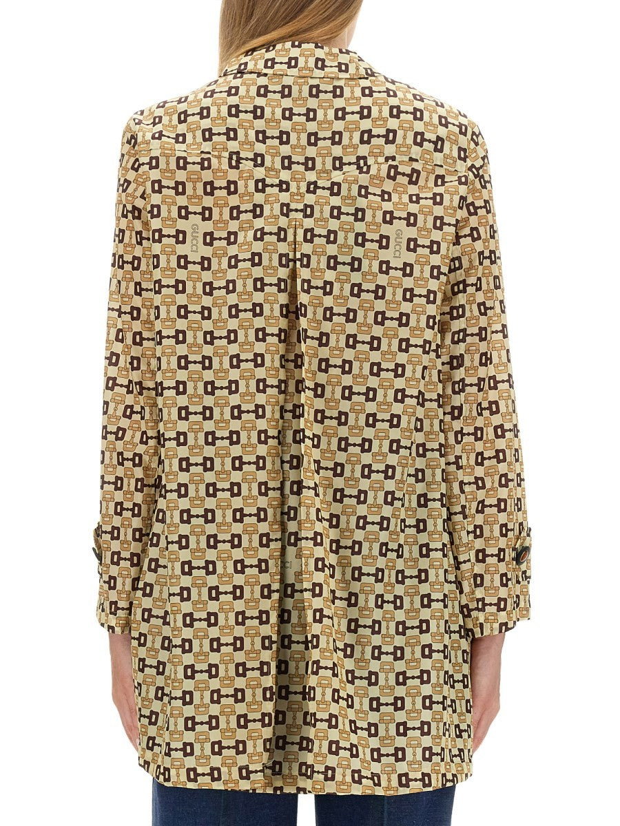 GUCCI HORSEBIT PRINT COAT