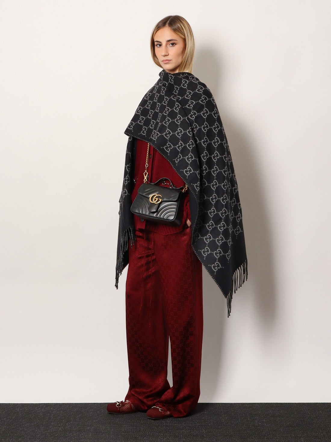 Gucci Rosso Ancora viscose blend trousers