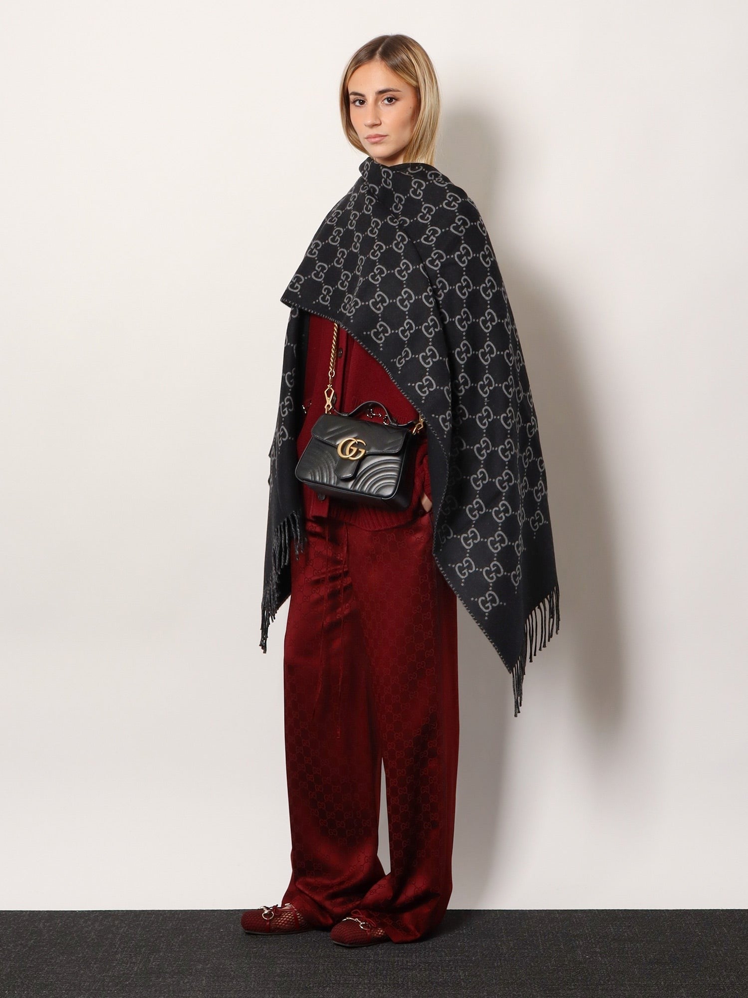 Gucci Rosso Ancora viscose blend trousers