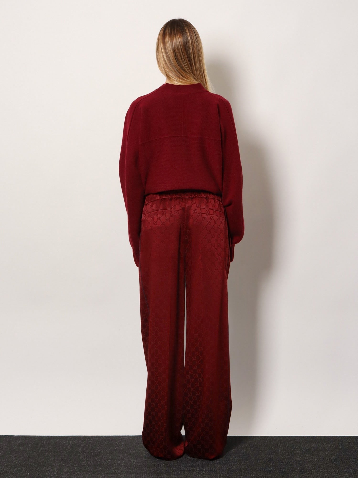 Gucci Rosso Ancora viscose blend trousers