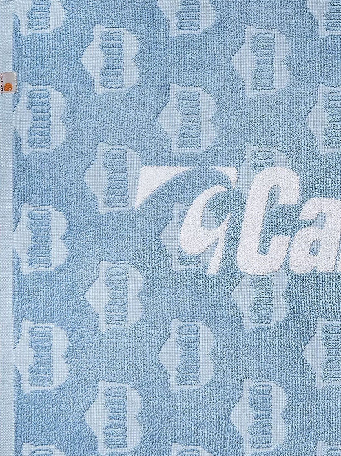 Heart train cotton beach towel with jacquard motif