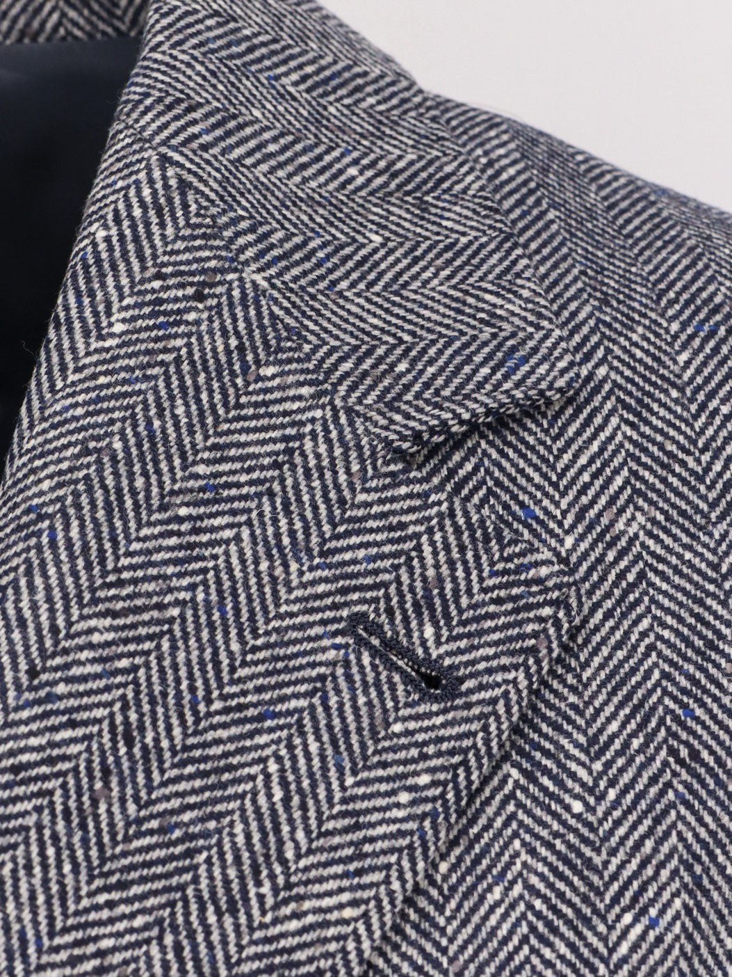 Herringbone wool and cashmere blazer