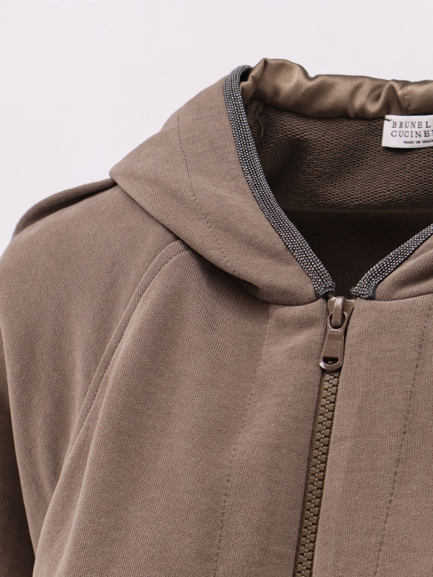 Hooded cotton sweatshirt