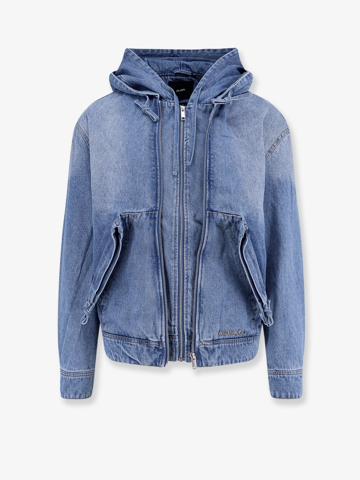 Hooded denim jacket