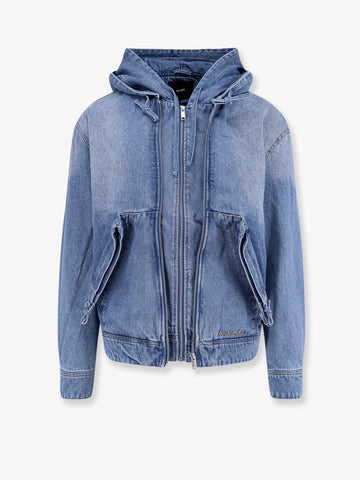 Hooded denim jacket
