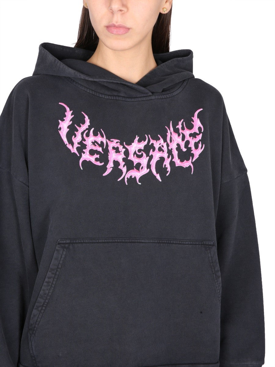 HOODED SWEATSHIRT WITH LOGO
