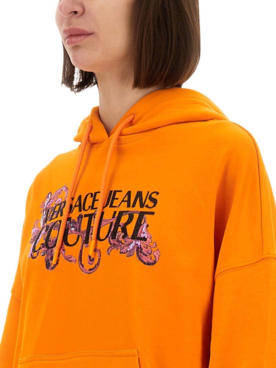 HOODIE WITH LOGO AND CRYSTALS