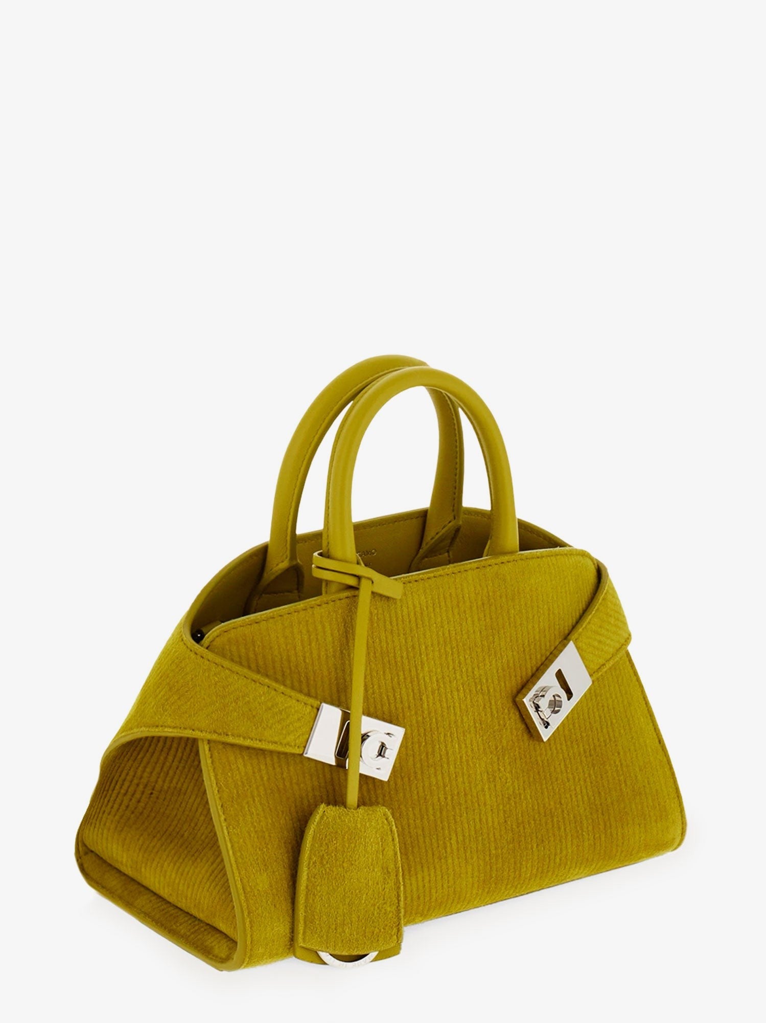 Hug Mini ribbed suede shoulder bag
