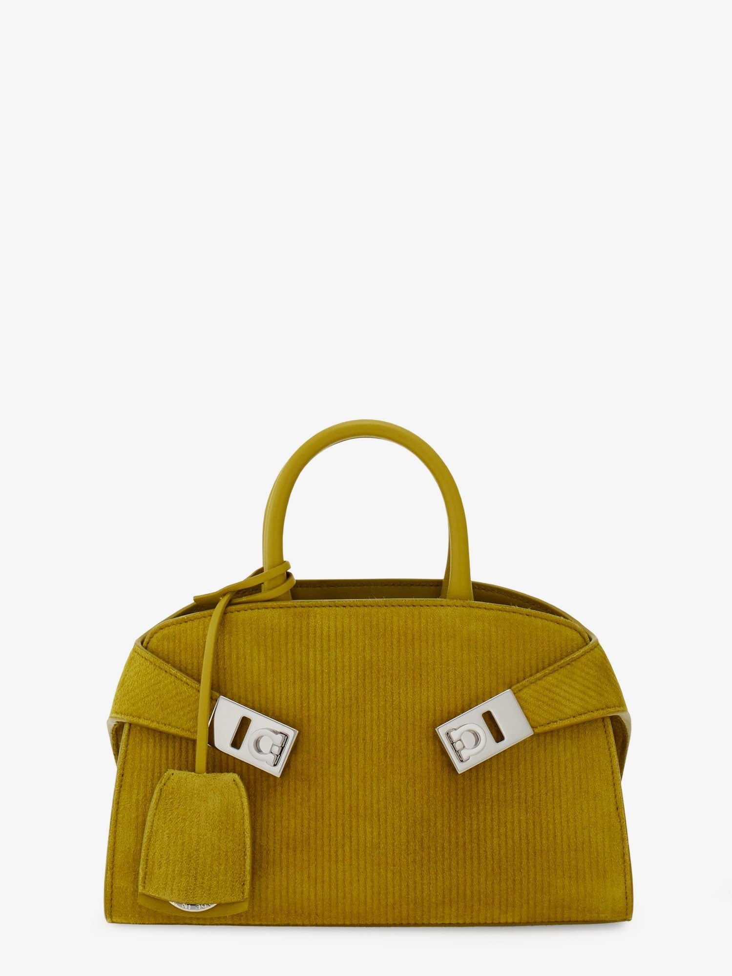 Hug Mini ribbed suede shoulder bag