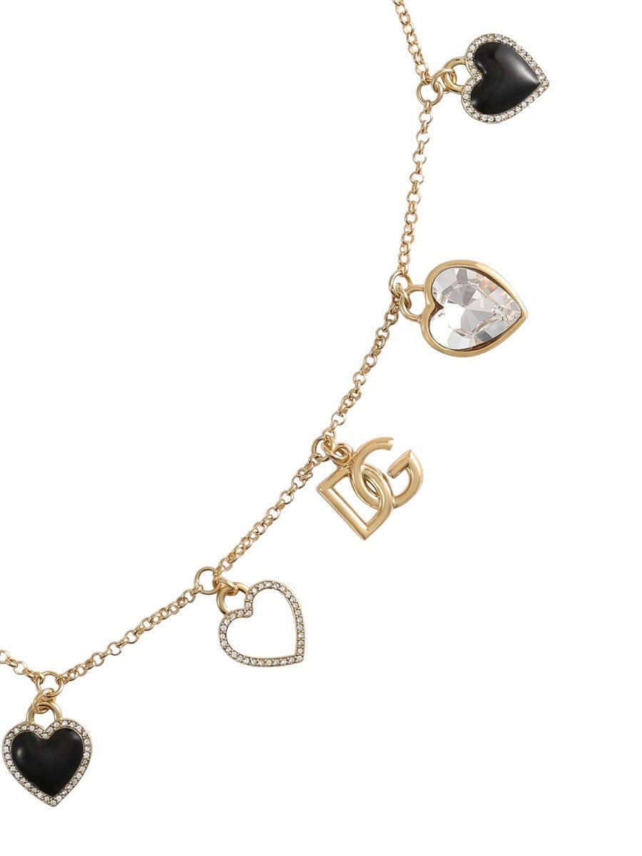 "ITALIAN TAILORING" NECKLACE WITH HEARTS