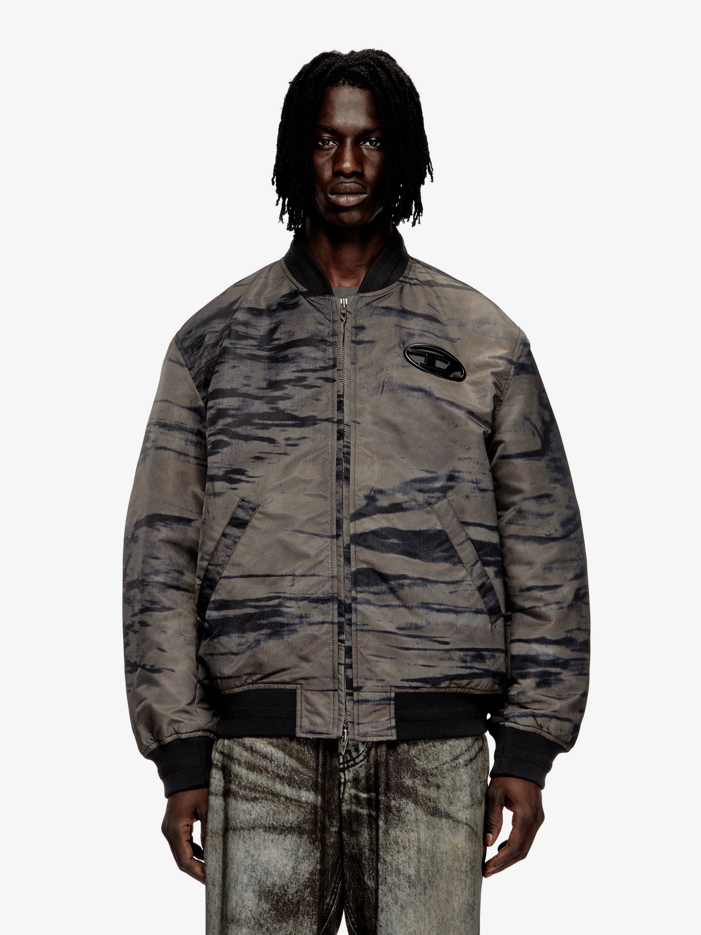 J-Kepes-Dlbz nylon bomber jacket