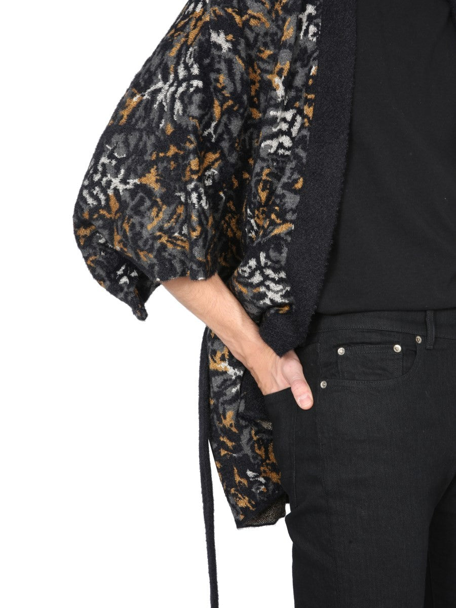 JACQUARD KNIT KIMONO