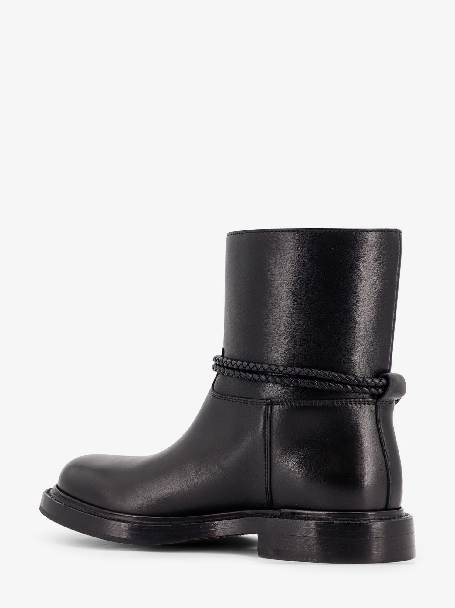 James leather ankle boots