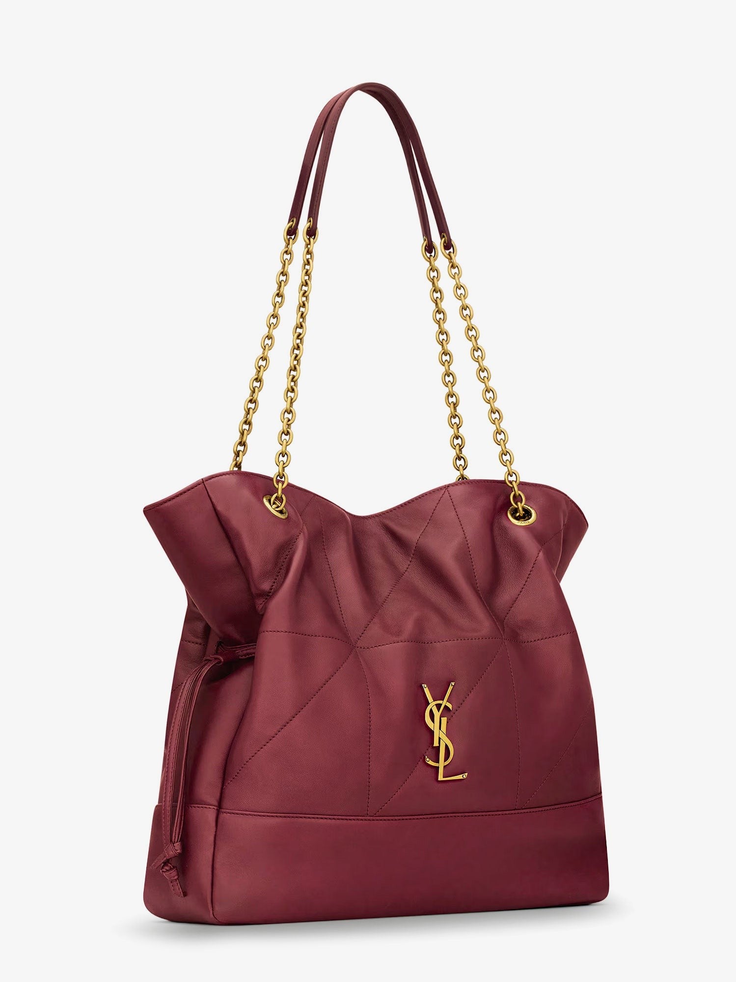 Jamie leather shoulder bag with Carré Rive Gauche stitching