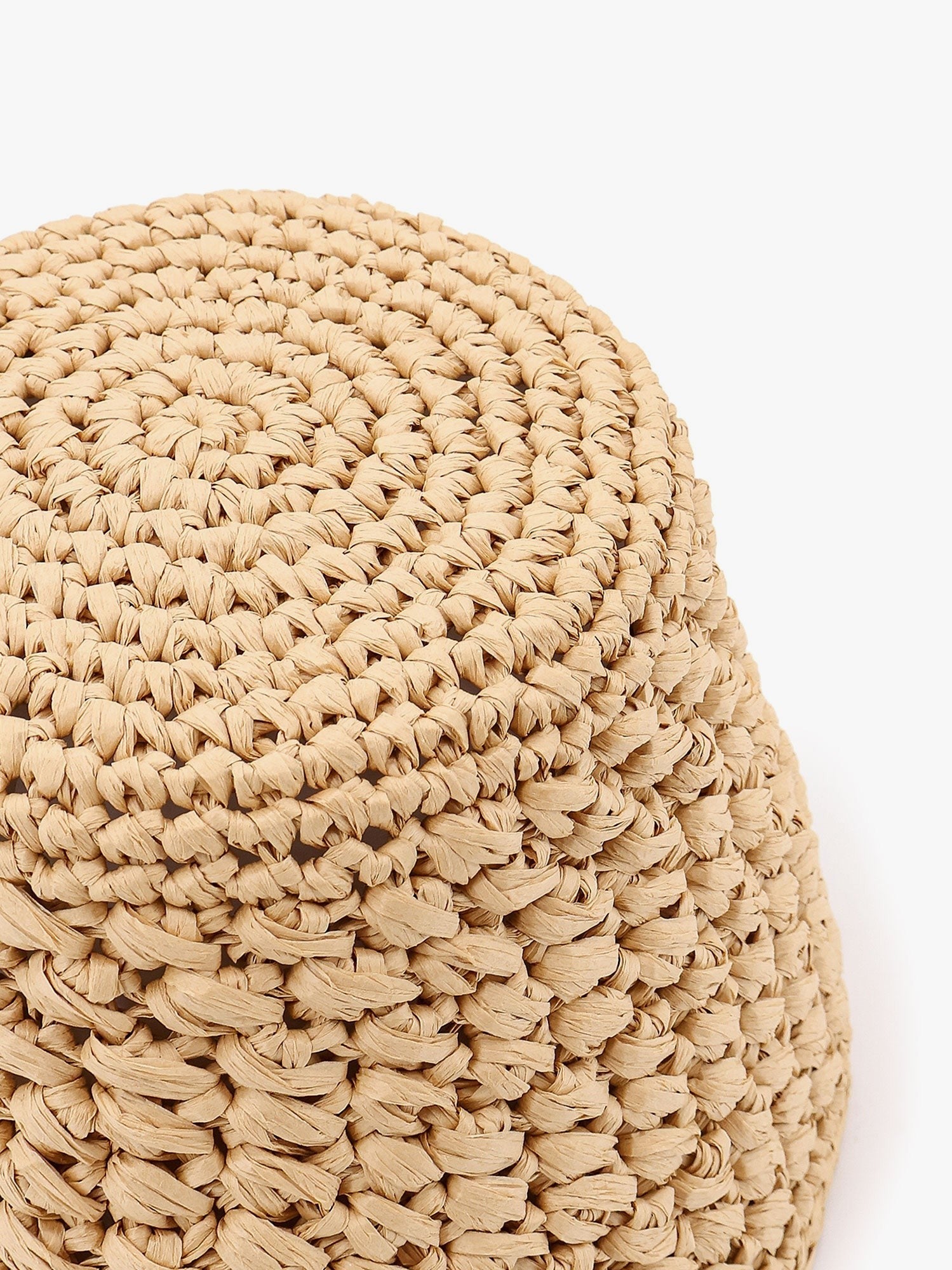 Jasmine rafia cloche hat