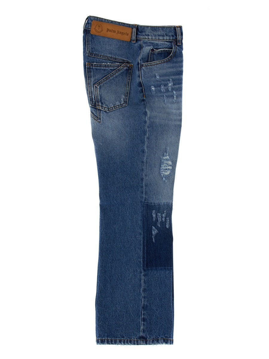 JEANS WITH STAR INLAYS 8 MONCLER PALM ANGELS