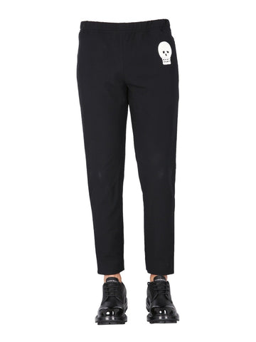 JOGGING PANTS WITH EMBROIDERED SKULL