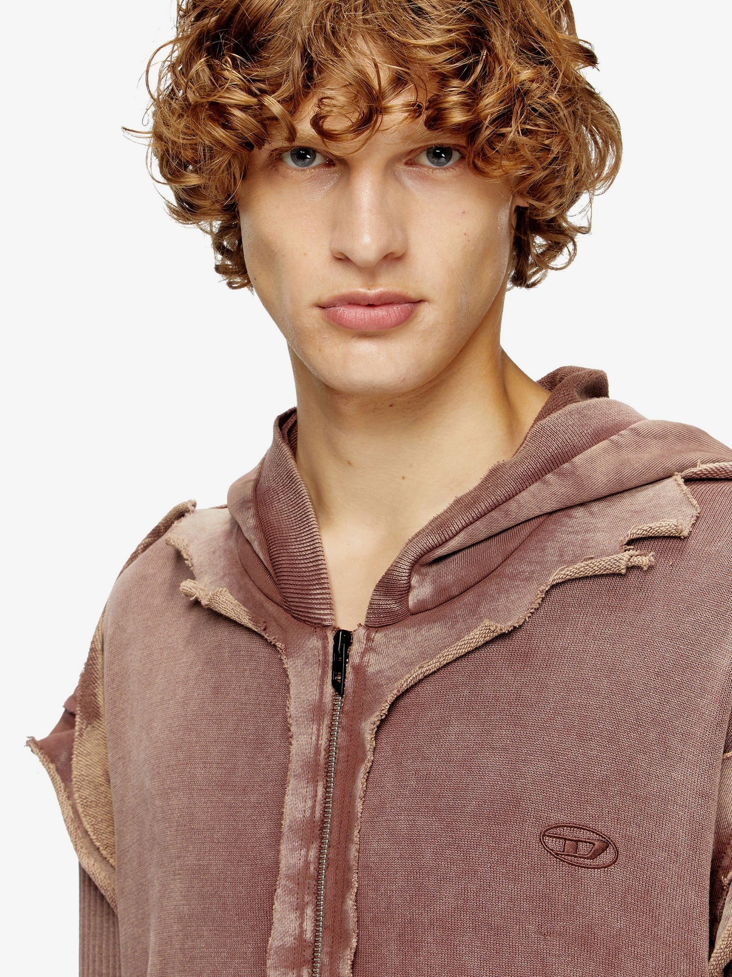 K-Pelto cotton sweatshirt with distressed effect