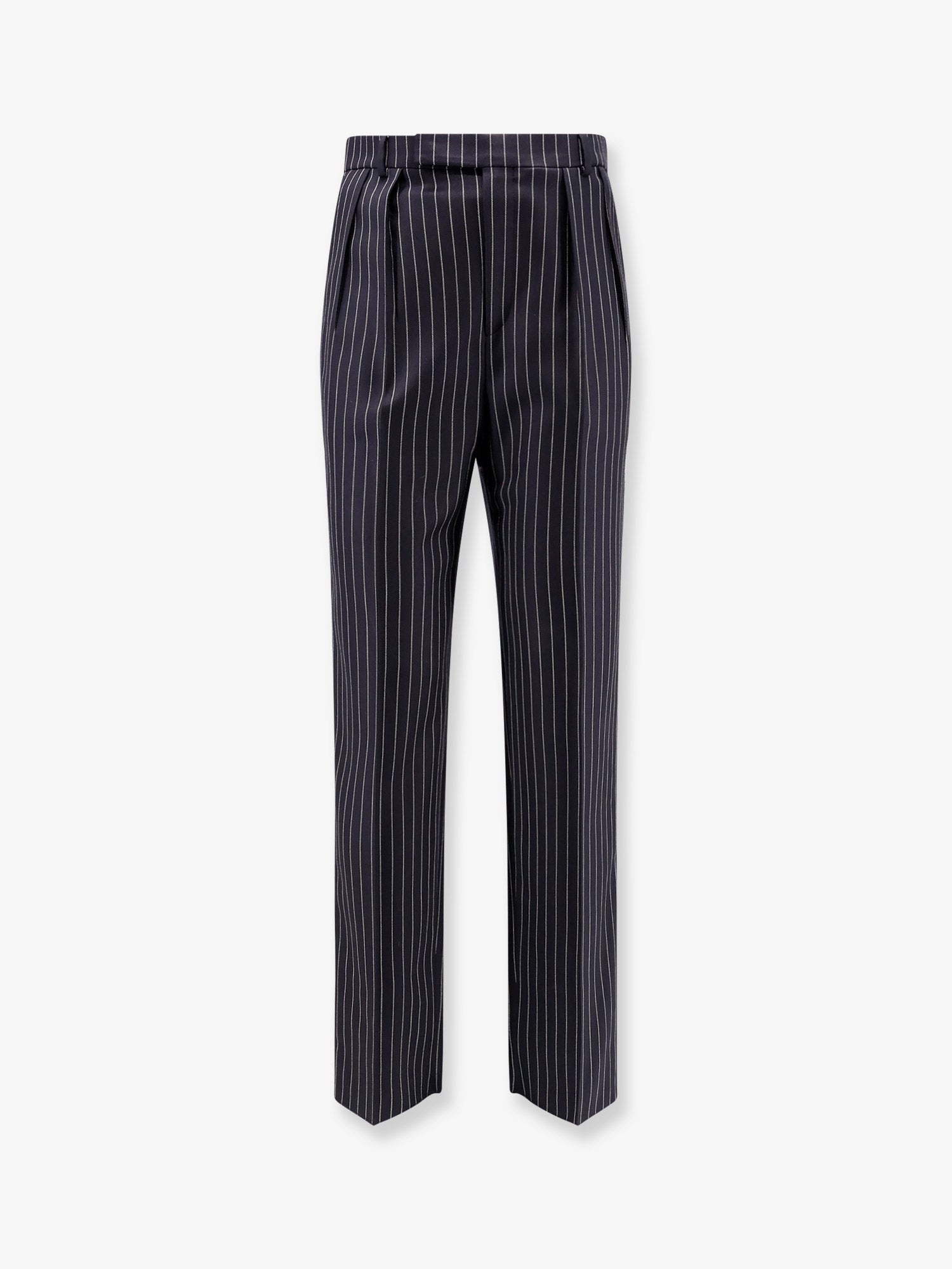 Keith wool trousers with pinstripe motif