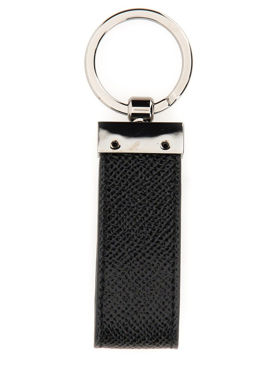 KEYCHAIN WITH LOGOED LABEL
