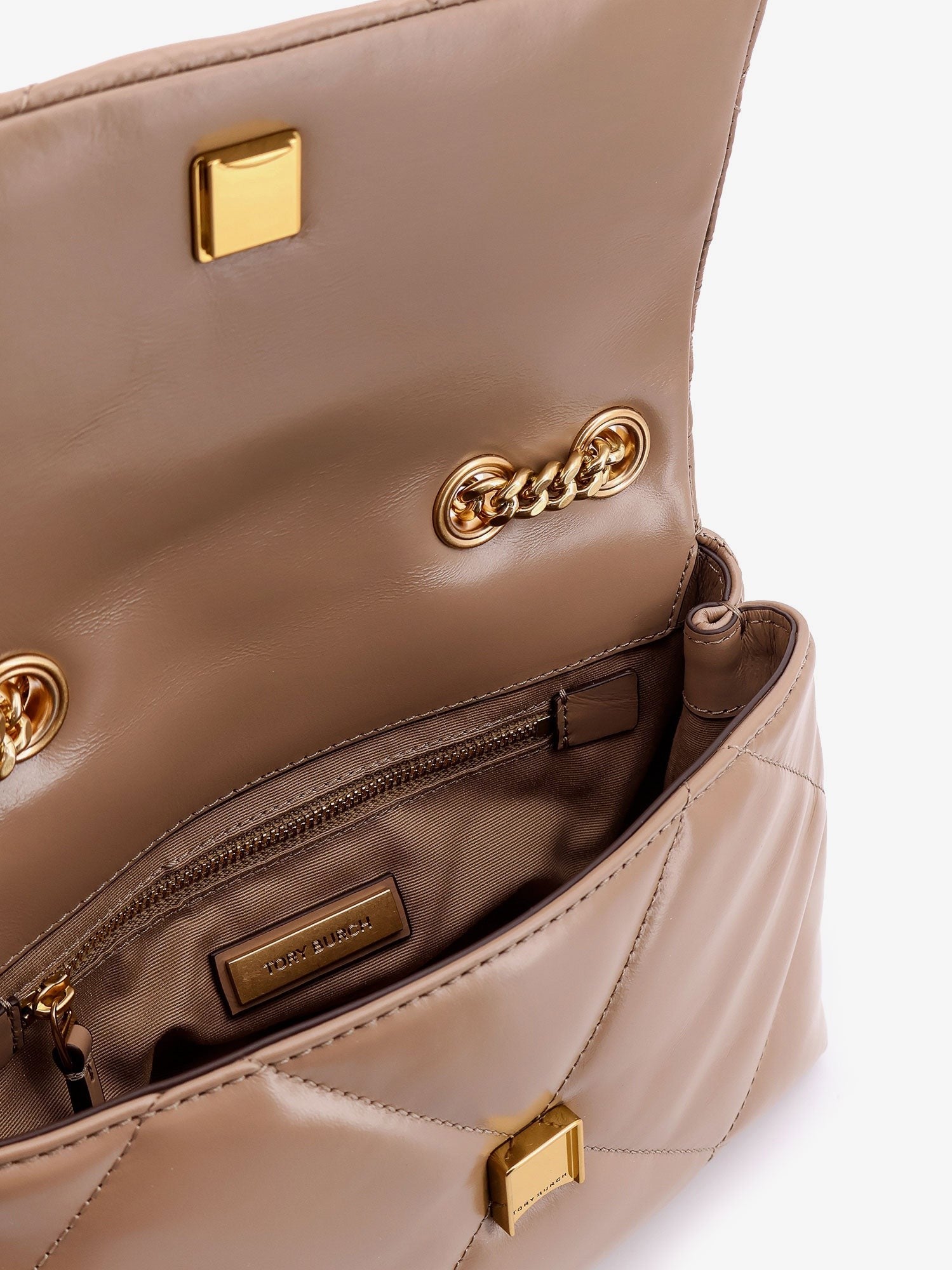 Kira matelassé leather shoulder bag with metal logo