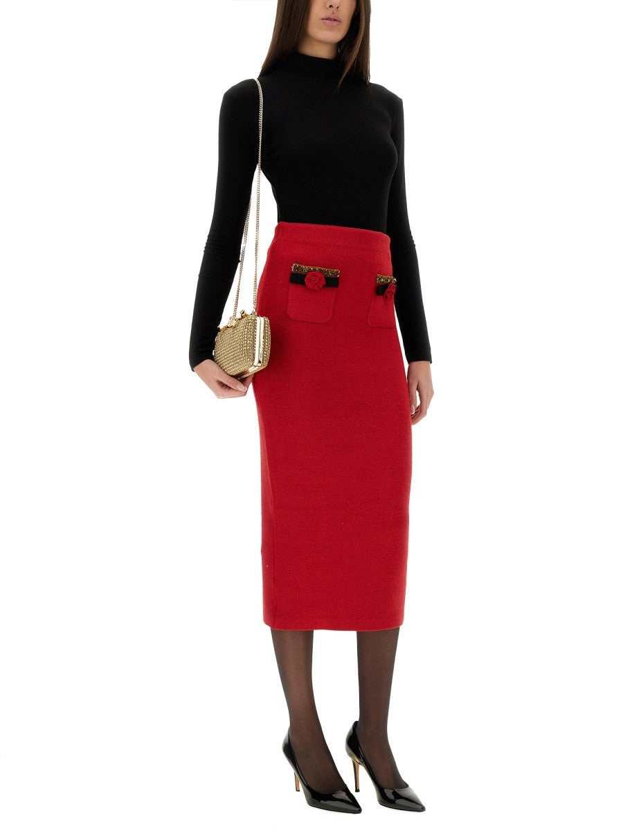 KNITTED MIDI SKIRT