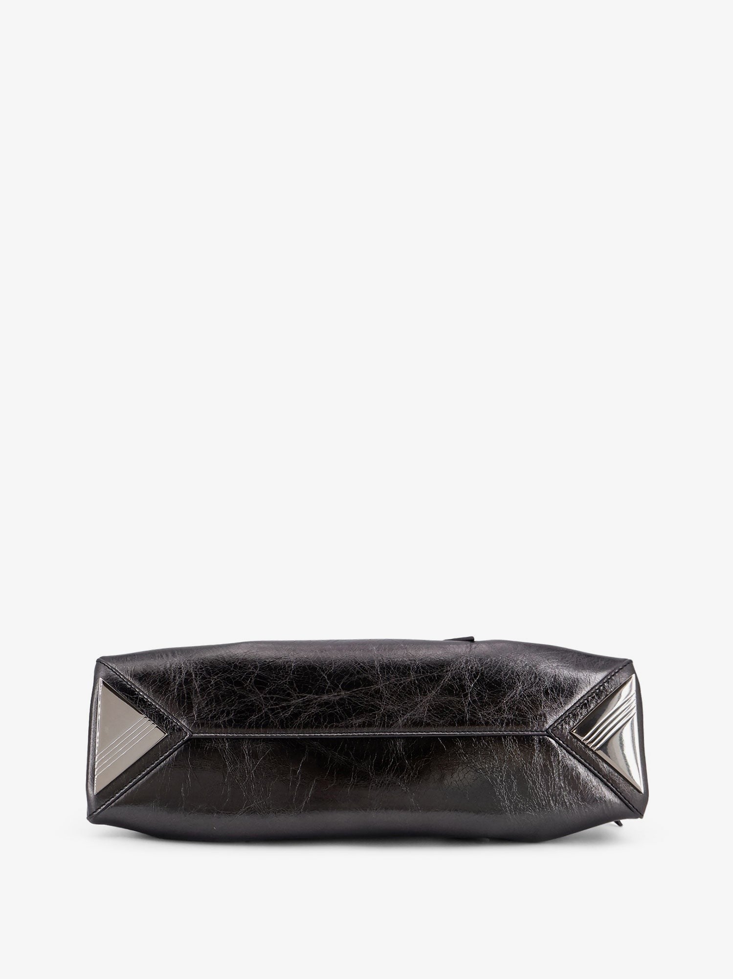 La Passeggiata Small laminated leather shoulder bag