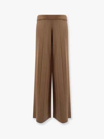 Lama viscose blend trousers
