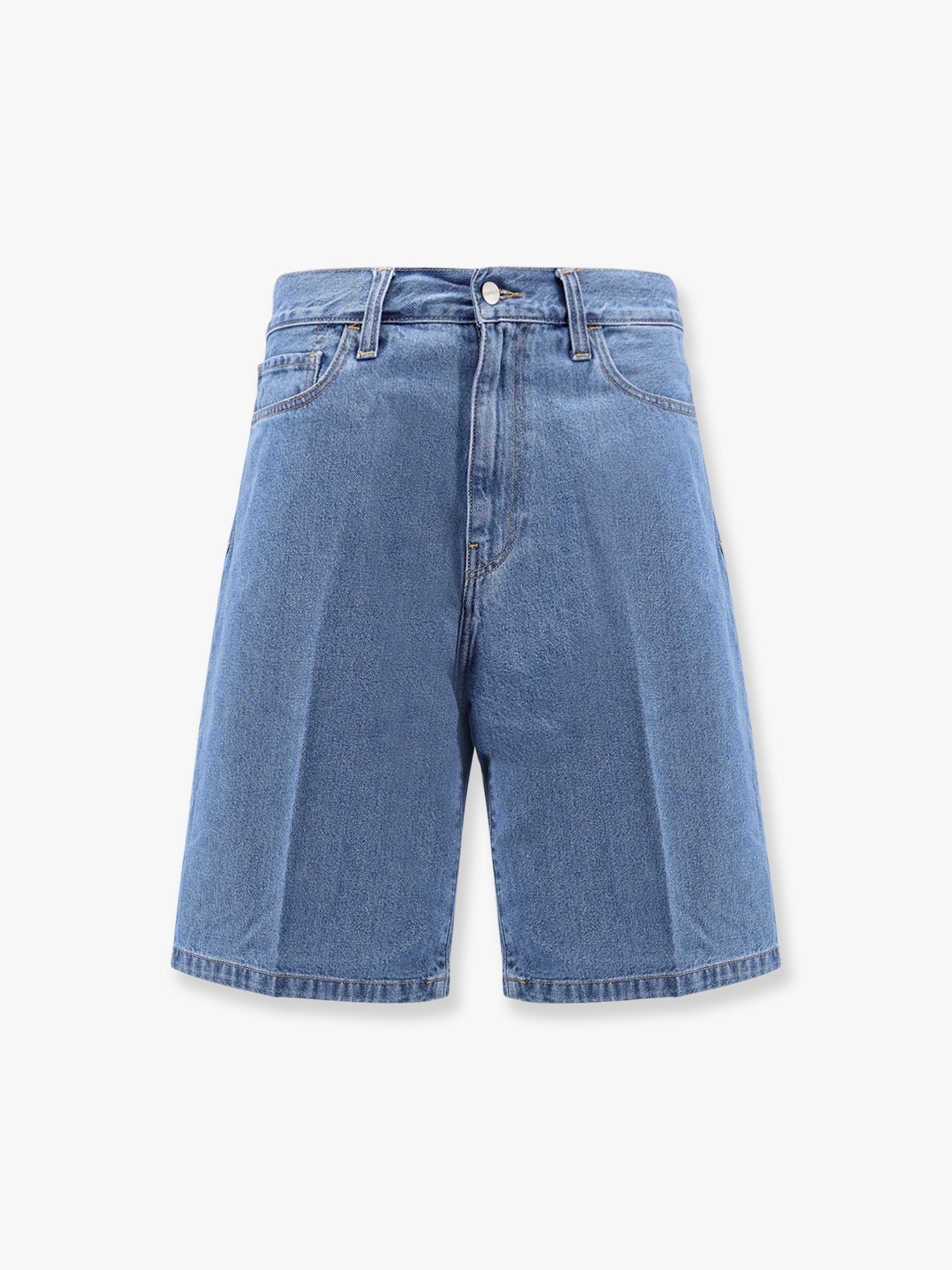 Landon denim shorts with Logo patch