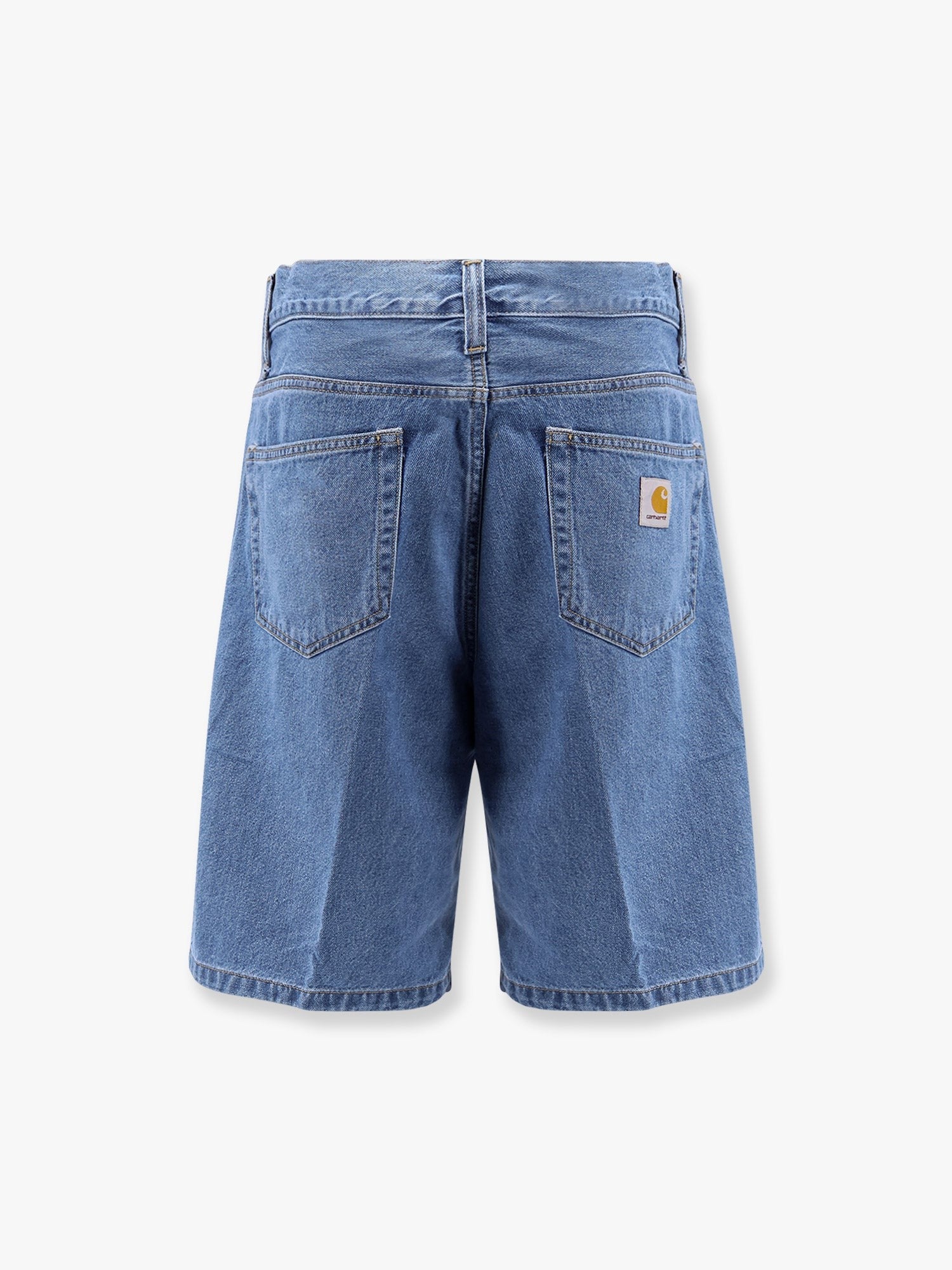 Landon denim shorts with Logo patch
