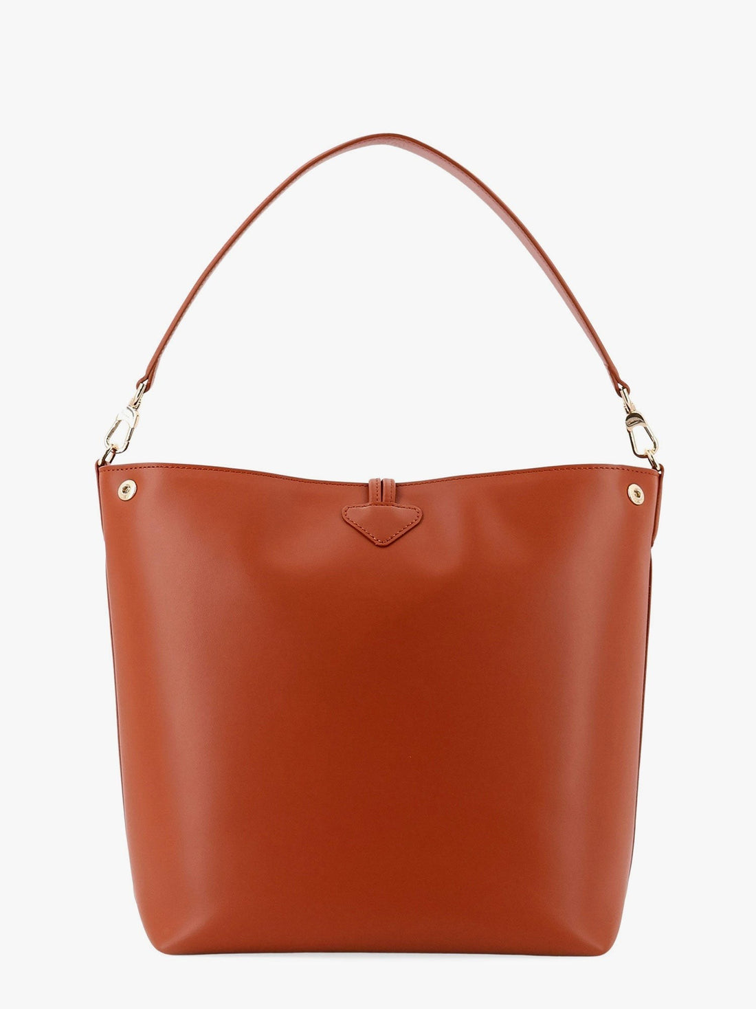 Le roseau m leather bucket bag with bamboo hook