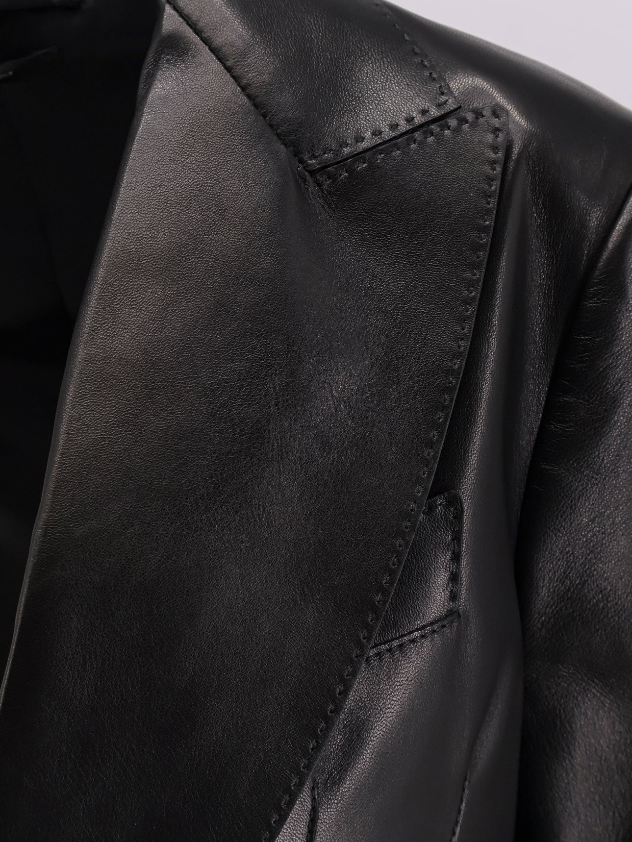 Leather blazer