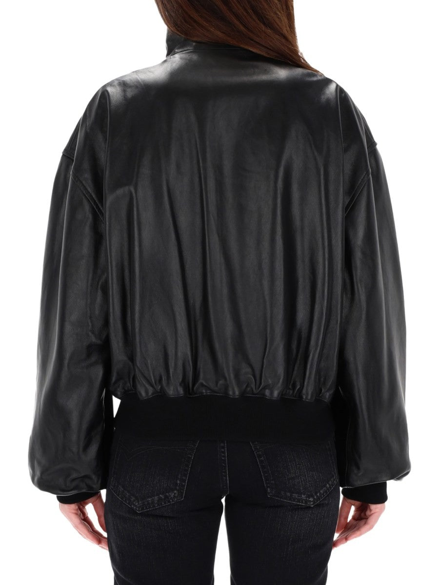 LEATHER BLOUSON