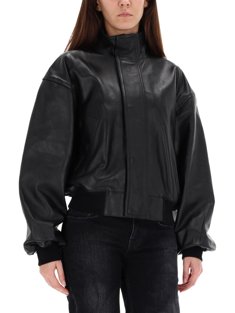 LEATHER BLOUSON