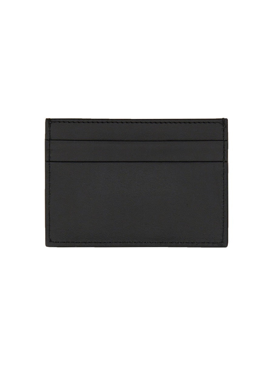 LEATHER CARD HOLDER WITH LOGO