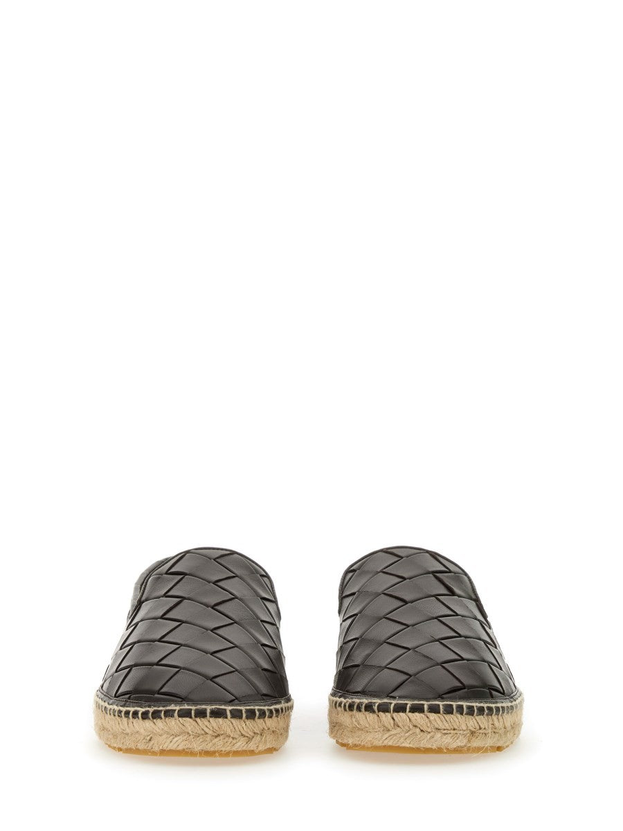 LEATHER ESPADRILLE