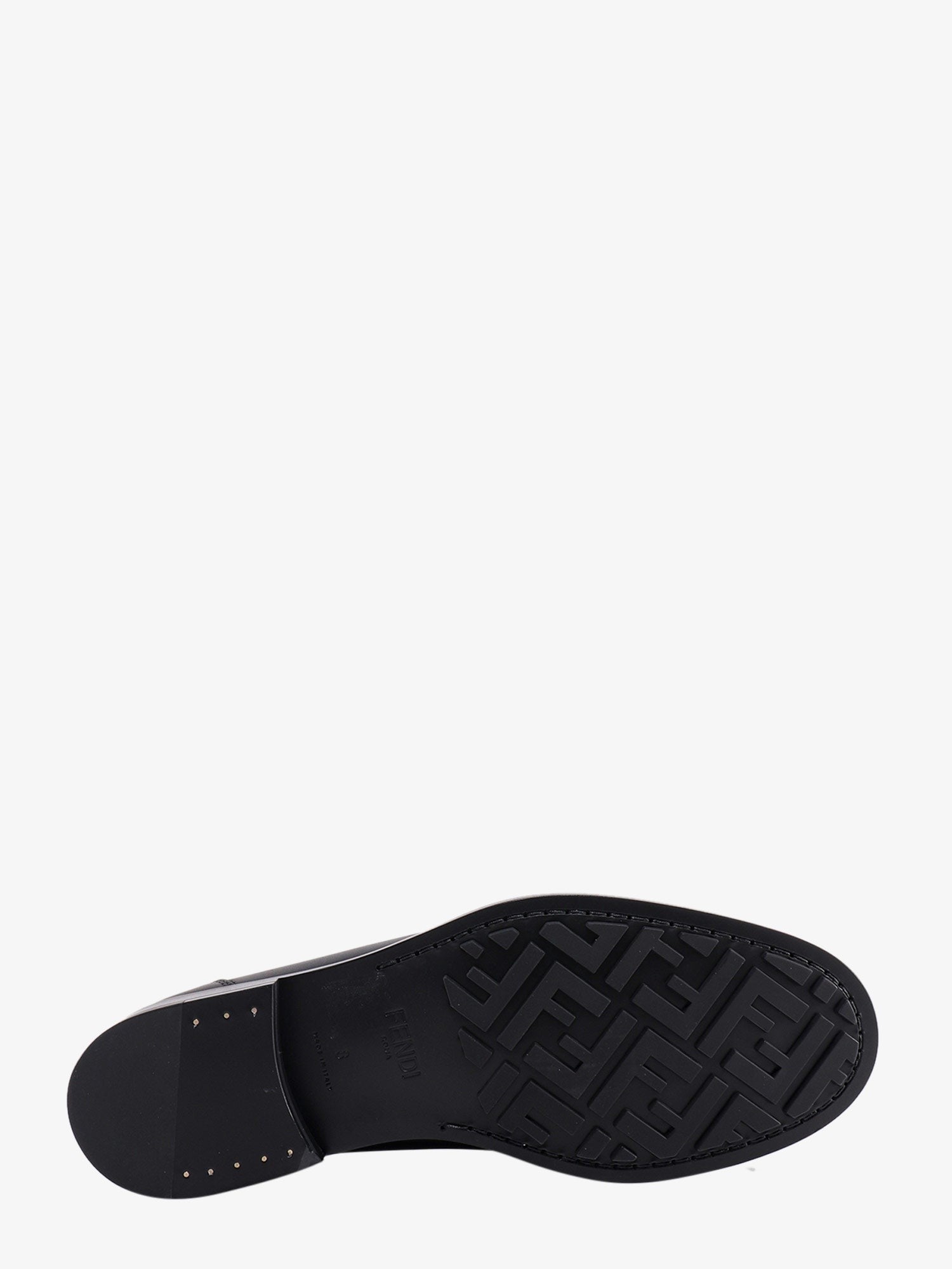 Fendi O' Lock leather loafer with FF insert