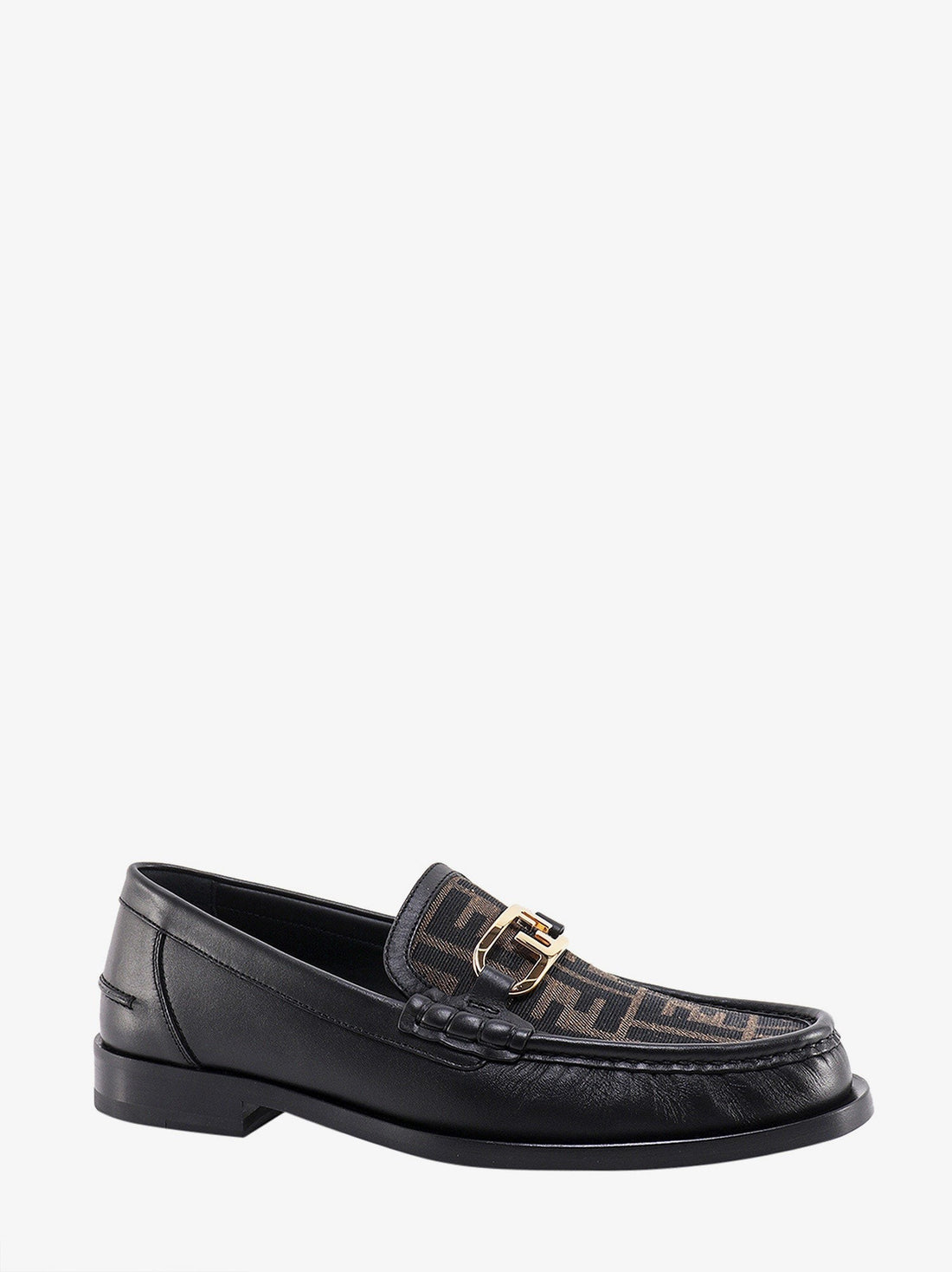 Fendi O' Lock leather loafer with FF insert