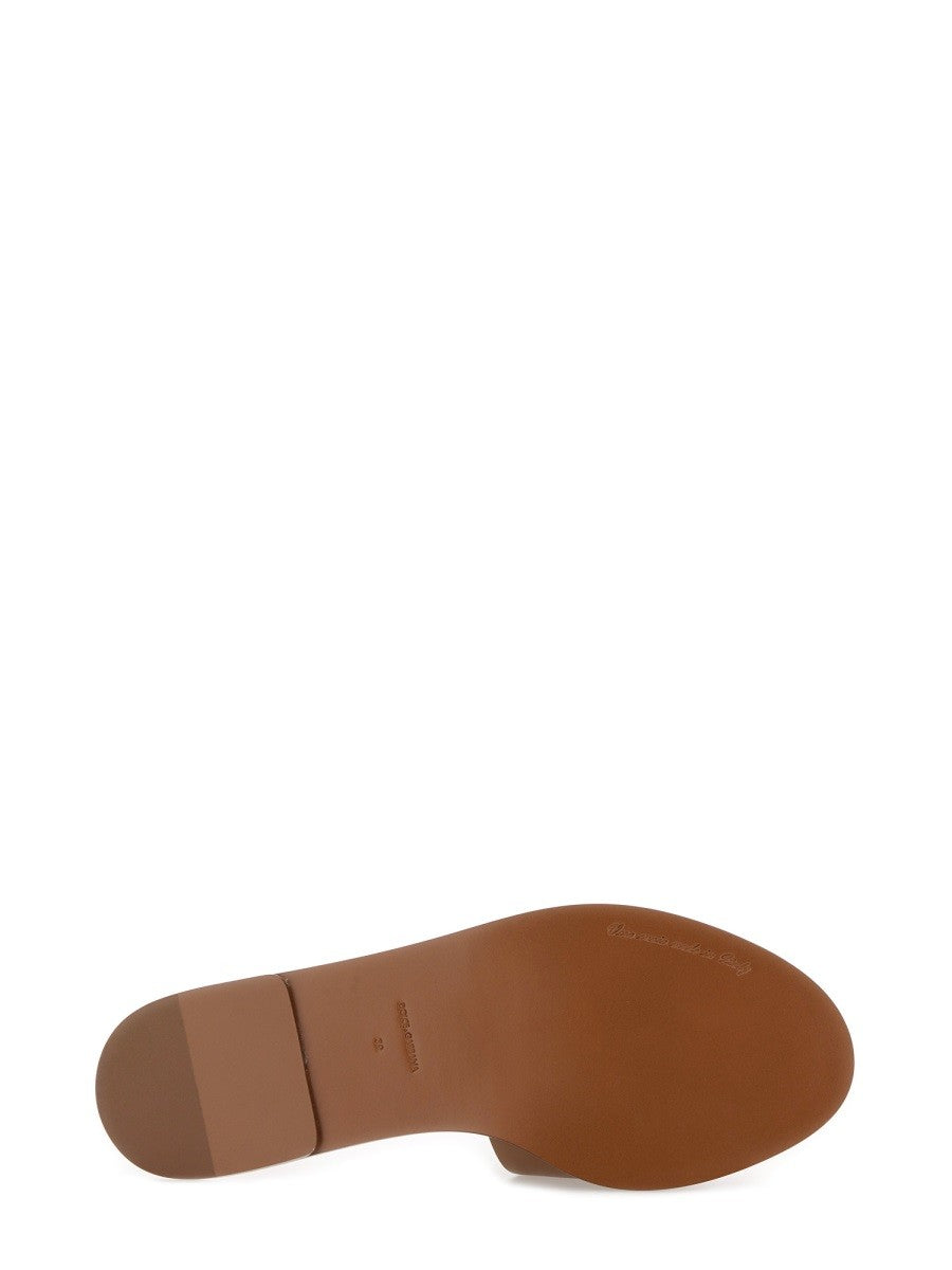 LEATHER SLIDE SANDAL
