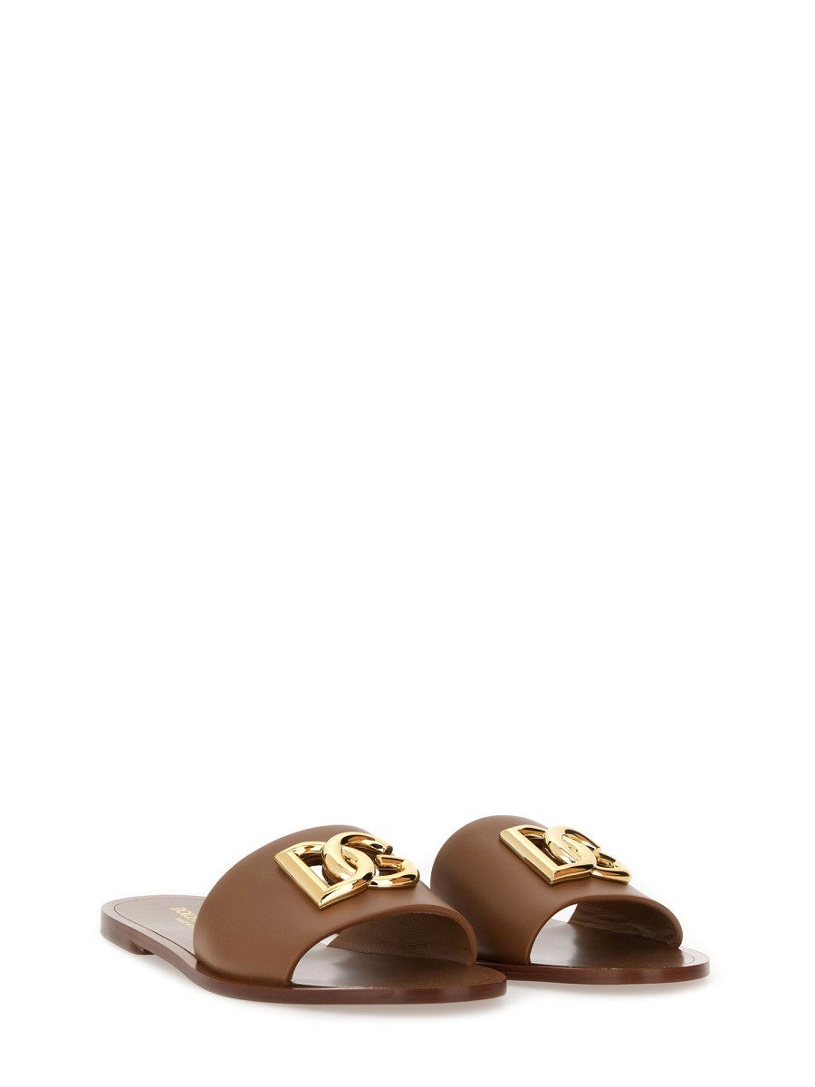 LEATHER SLIDE SANDAL