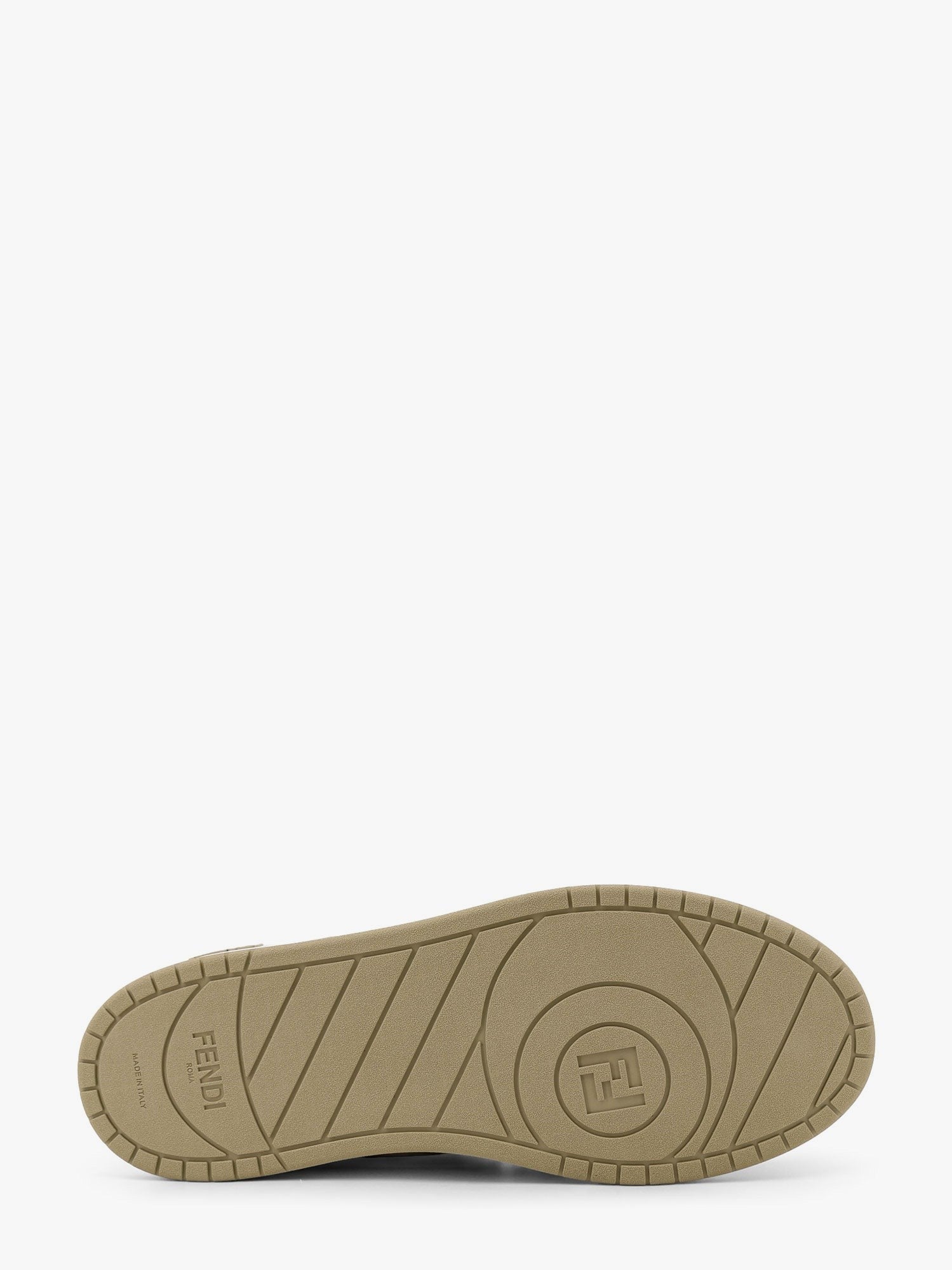 Leather sneakers with ff lateral logo