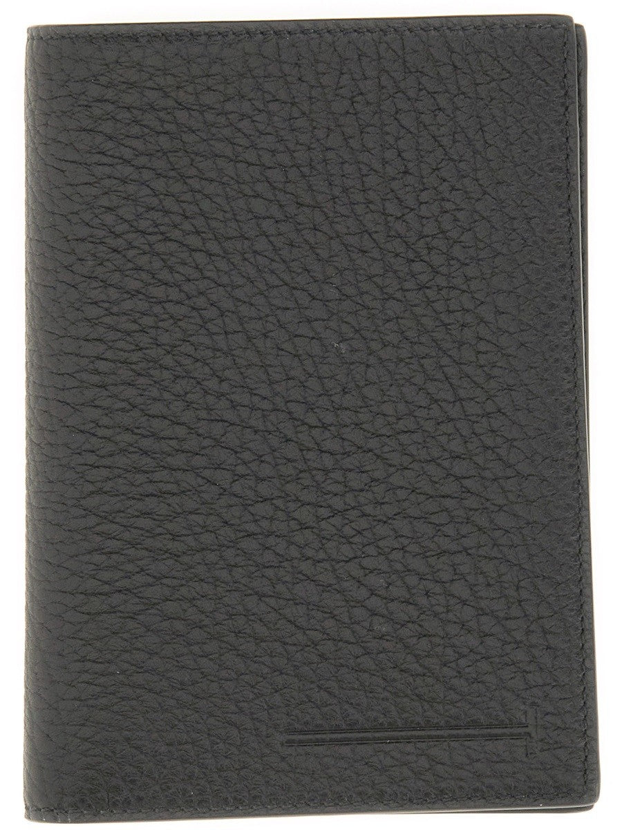LEATHER "T" CARD HOLDER