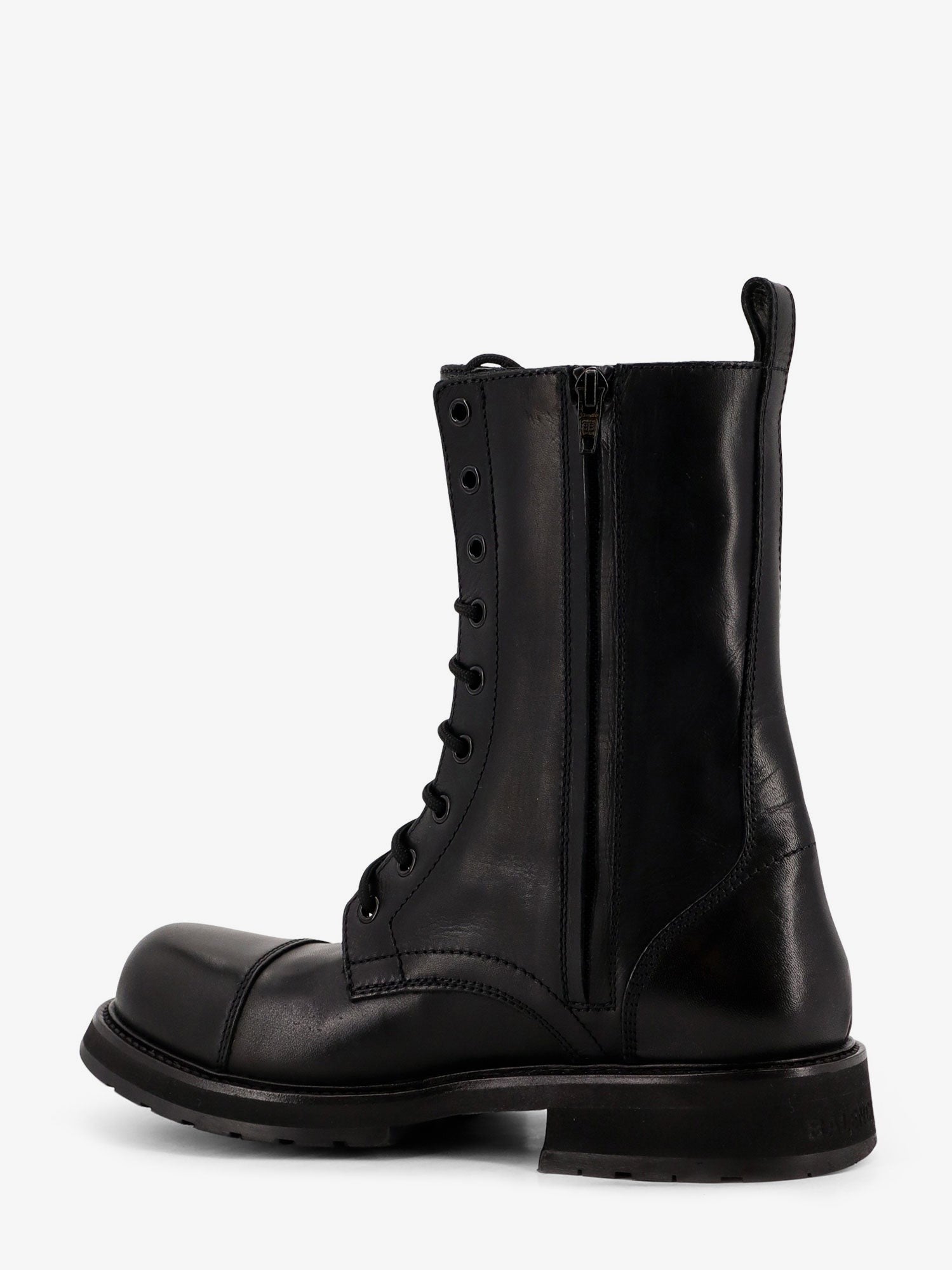 Leather Truck Laceup Boot