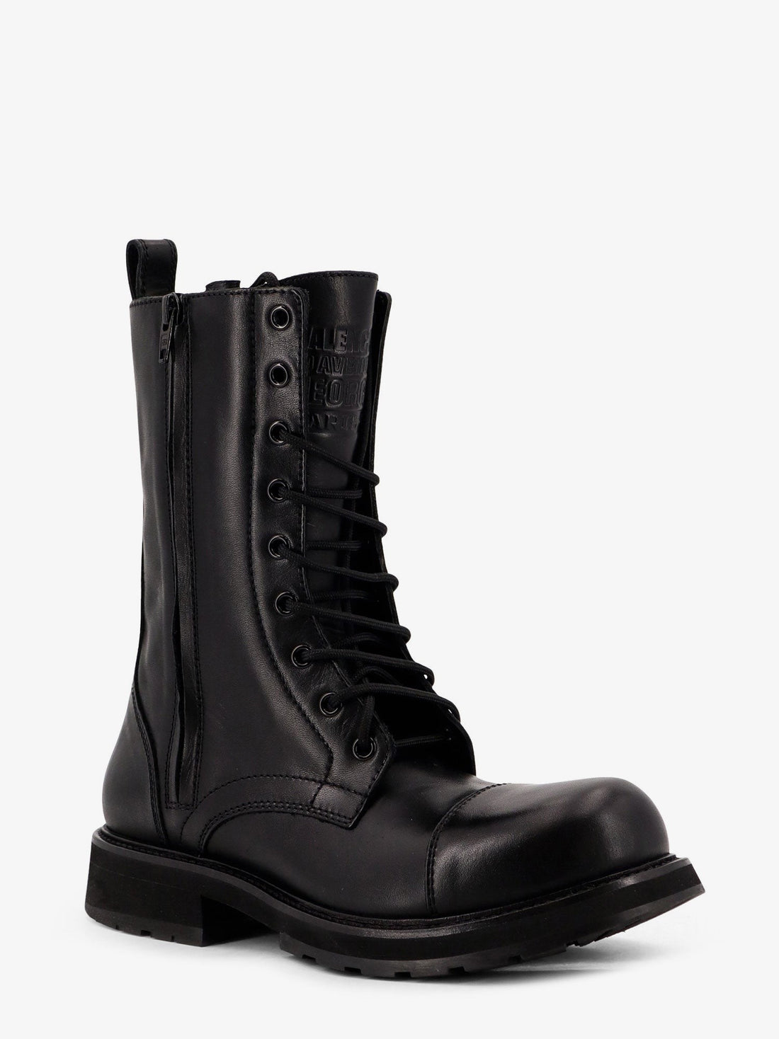 Leather Truck Laceup Boot